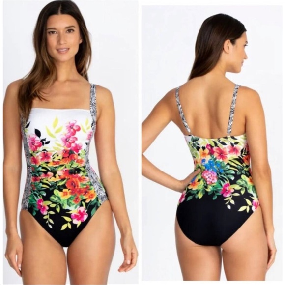 Johnny Was Other - Johnny Was Fay Floral Ruched One Piece Swimsuit